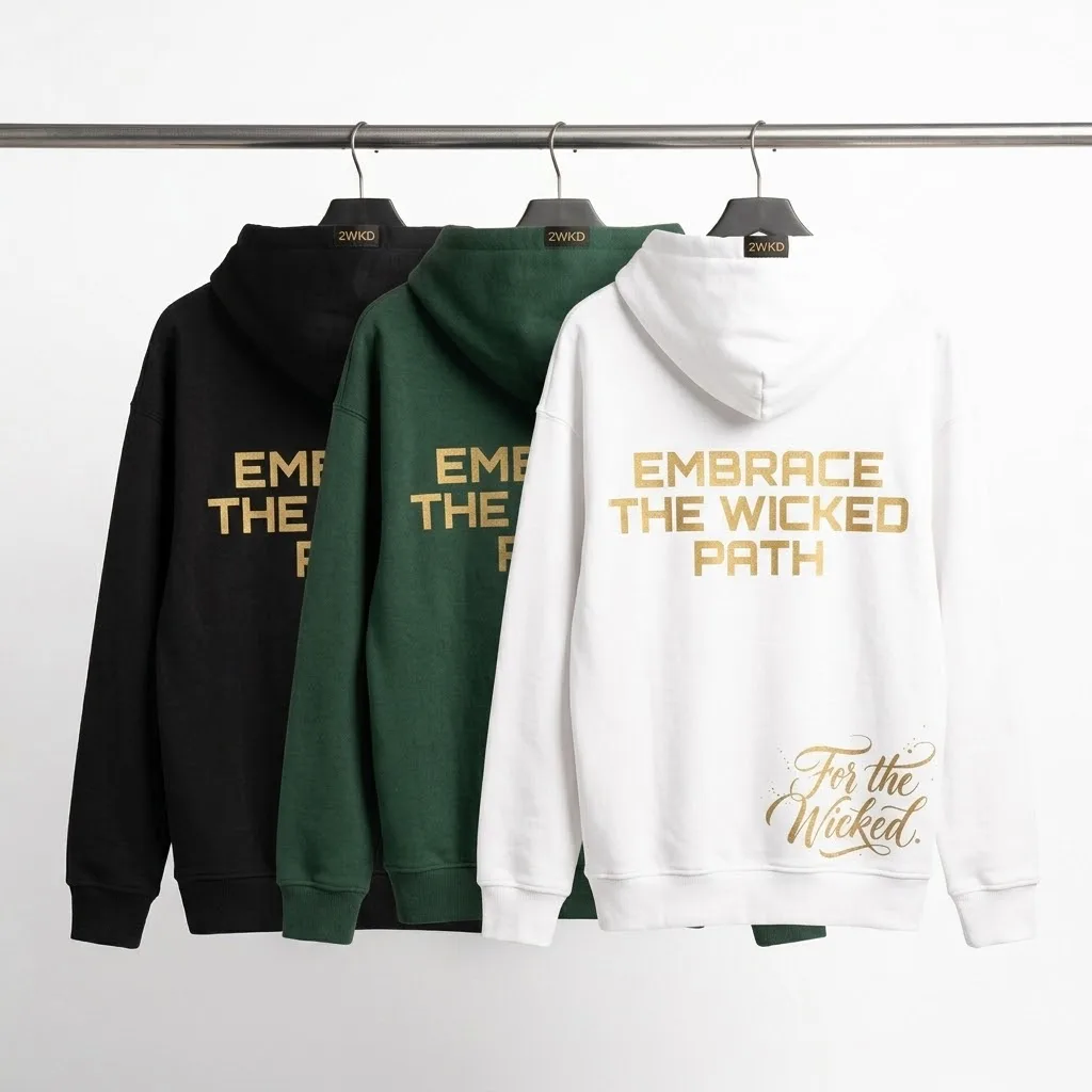2WKD COLLECTIVES — "Embrace The Path" Heavyweight Hoodie